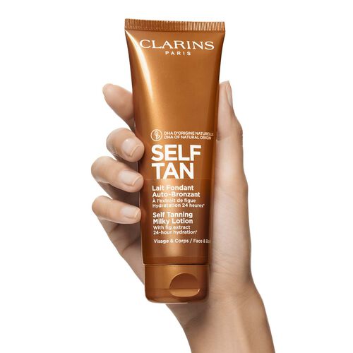 self tanning milky lotion clarins